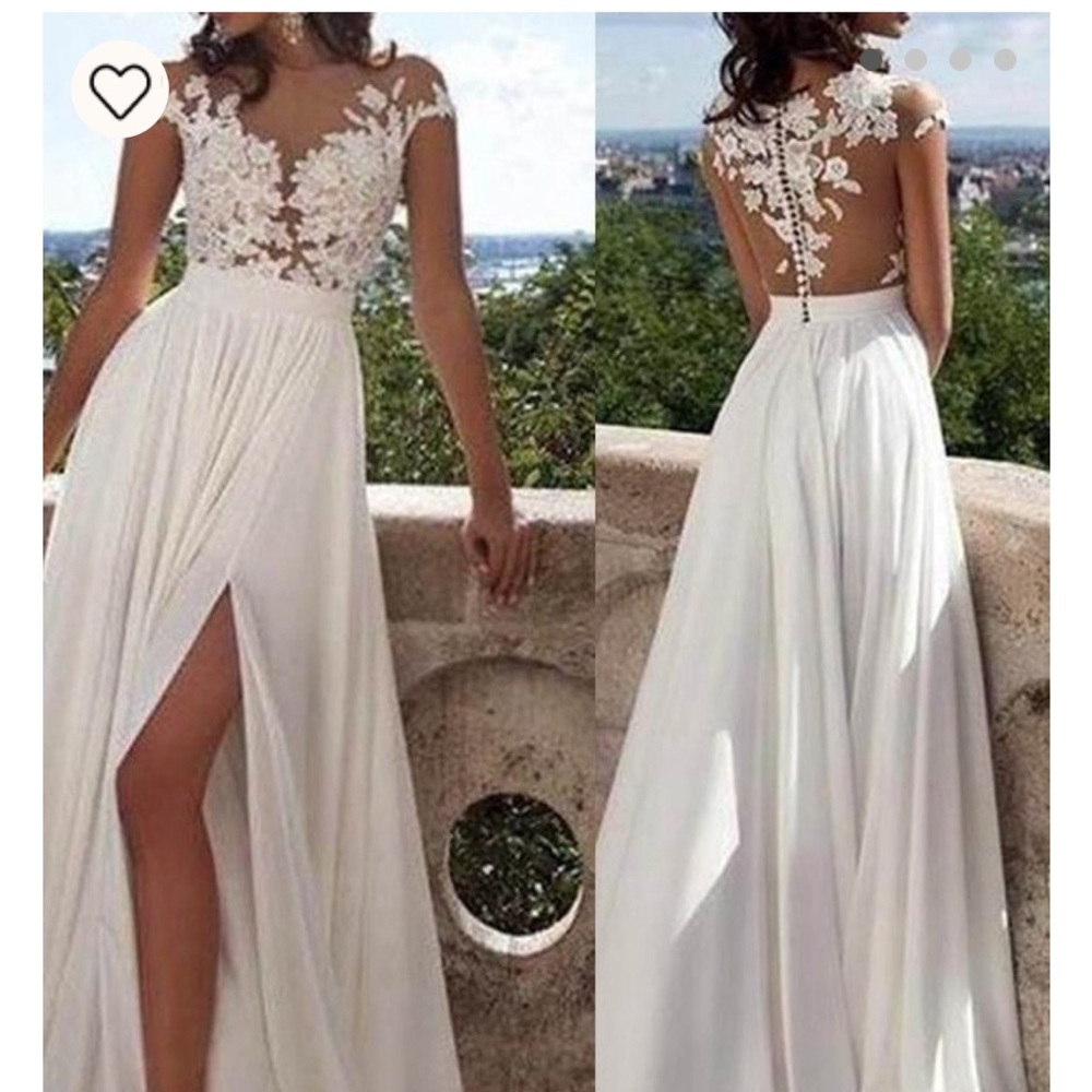 Never worn white dress